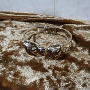 Large Gold Bow Statement Bracelet